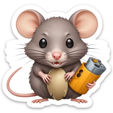 Rat getting killed by jun sticker