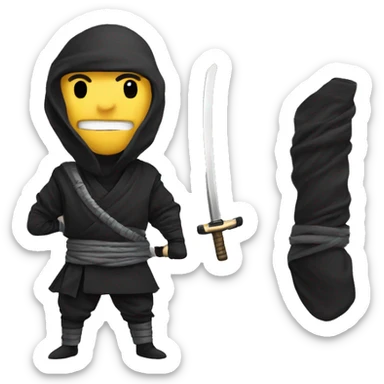 Ninja avec Shapka sticker