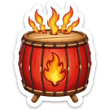 SHAMAN DRUM FIRE sticker