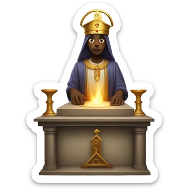 Levite on Altar of sacrifice sticker