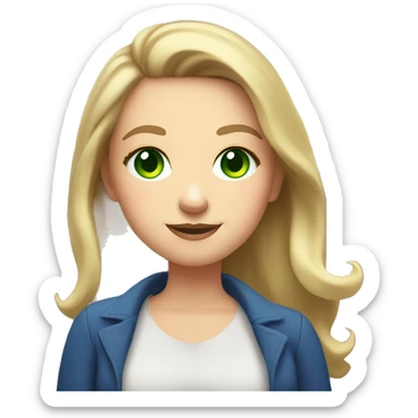 White girl  with a double chin and wrinkles on the forehead with narrow green eyes taking a selfie in the lift  sticker