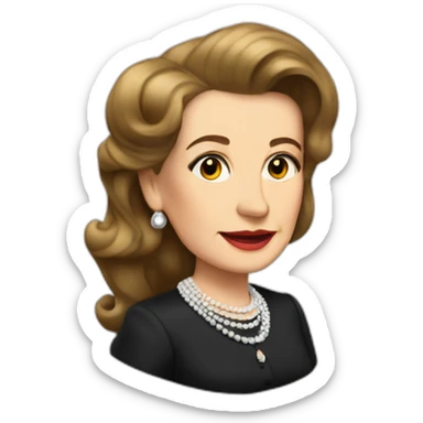 Estela Martinez de Peron as argentinian president sticker