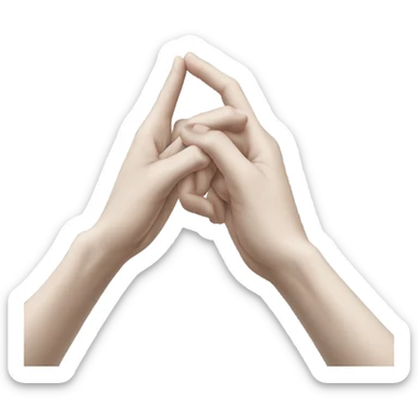 sus with hands interlocked sticker