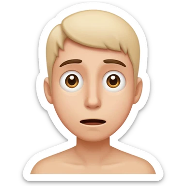 confused and a little bit of happiness and anxiety but also nauseous  sticker