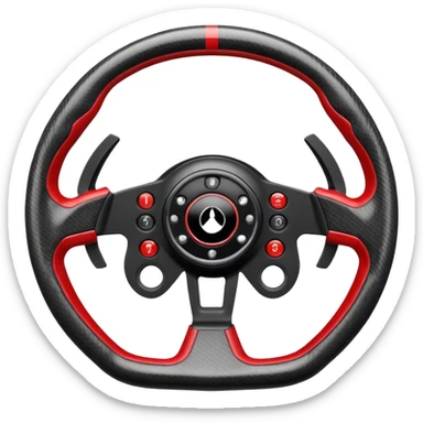 F1 steering wheel sticker