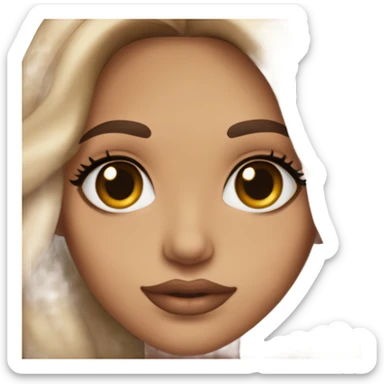 pretty girl light skin long brown hair brown eyes long eyelashes lipliner lipgloss latina makeup lip pou sticker