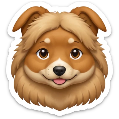 dog wearing a jodie  sticker