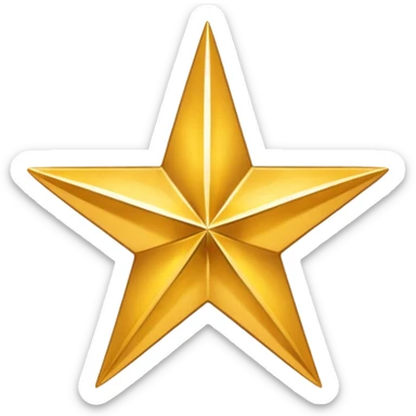 lone star shining brightly apart from a cluster, bold and distinct, symbolizing individualism sticker