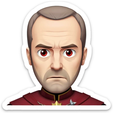 Stannis Baratheon
  from Games of throne character face only front face sticker