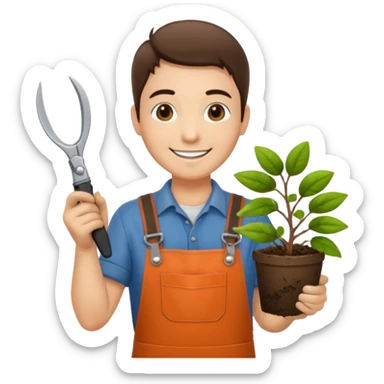 GARDENER WITH SESORS sticker