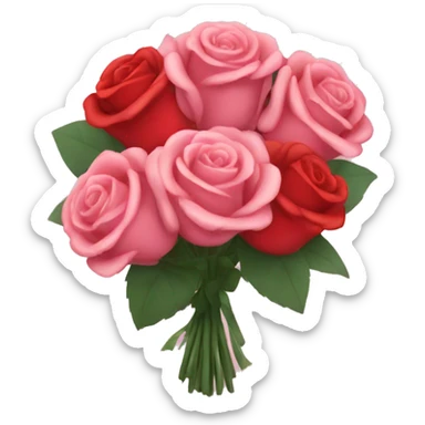 Bouquet of roses sticker