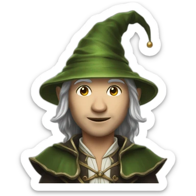 magicien demi-elfe sticker