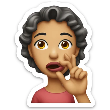 Blowing goodnight kisses sticker