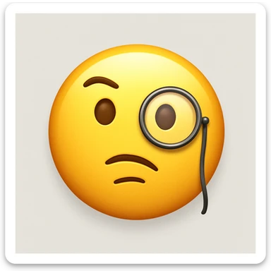 emoji with face with monocle sticker