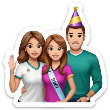 Lewis Howes and Yanet Garcia vs josh king Madrid JetSetFly and Tefi INTERNET CELEBRITY BATTLE NOVIO DE MEXICO sticker