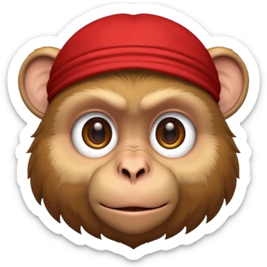 Macaque sticker