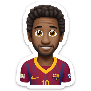 messi fusioné a un oompa loumpa sticker