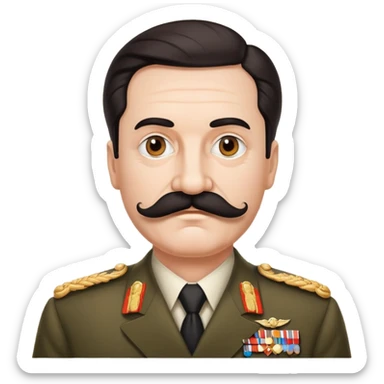 Dictator with a sort mustache sticker