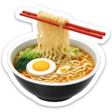 buldak ramen in package sticker