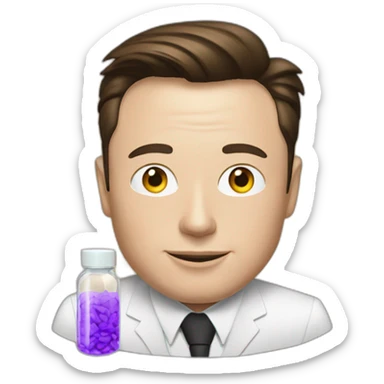 elon musk doing drugs, for educational purposes only, inclusiveness and positive, LGTBQ+ sticker