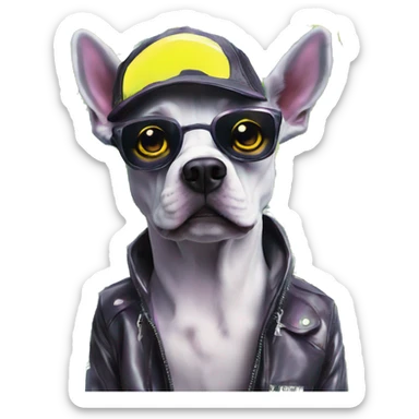 420 .Zombie_ Vaporwave black holographic oilslick zombie unicorn dog smoking yellow caution tape hemp leaves Pegasus hemp plants sticker