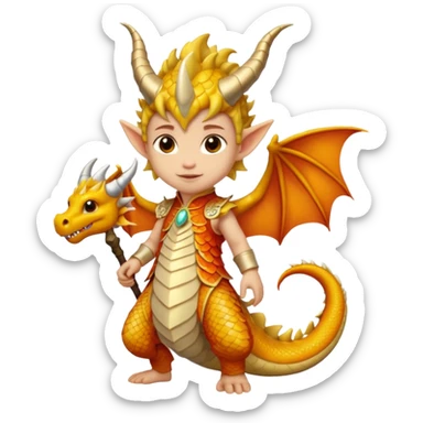 Dragon child getup sticker
