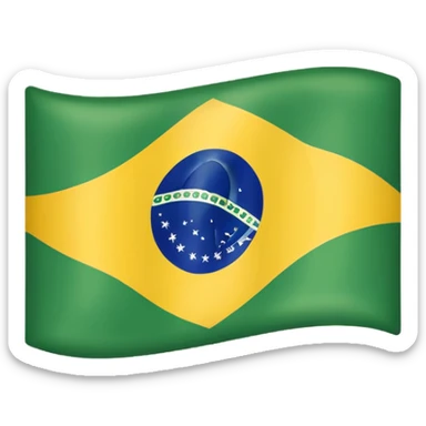 brazil flag sticker