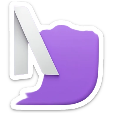 Netflix aesthetic "N" logo in pastel purple sticker