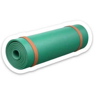 Rolled up Green yoga mat sticker