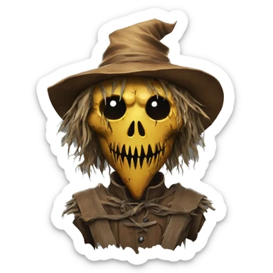 scarecrow from dungeons and dragons super realistic sticker
