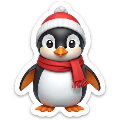 cute penguin character, winter vibe, small scarf, 3D cartoon, mobile game icon style, clean background, no text, no watermark


 sticker