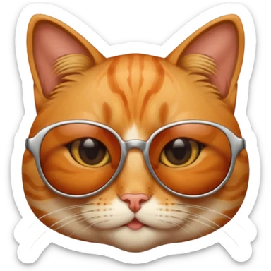 Cat with sunglassesi sticker