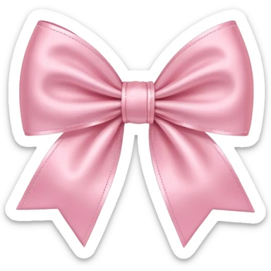 Quiero este emoji 🎀 pero de color rosa pastel claro sticker