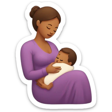 mother breastfeeding sticker