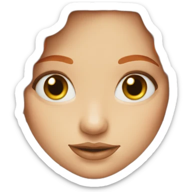 Redhead girl with face like Madonna singer sticker