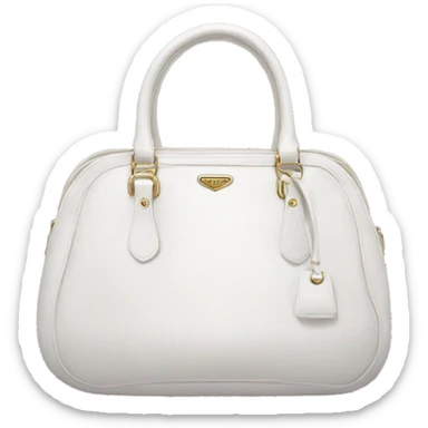 white prada bag sticker