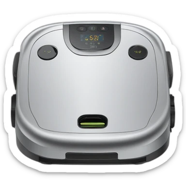 A robot vacuum cleaner sticker