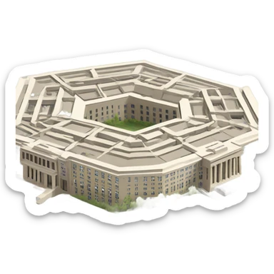 The Pentagon usa building sticker