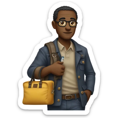 man ready to read the next chapters of to kill a mockingbird and pulling the book out of my bag like a weapon  sticker