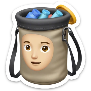 A chalk bag character sticker