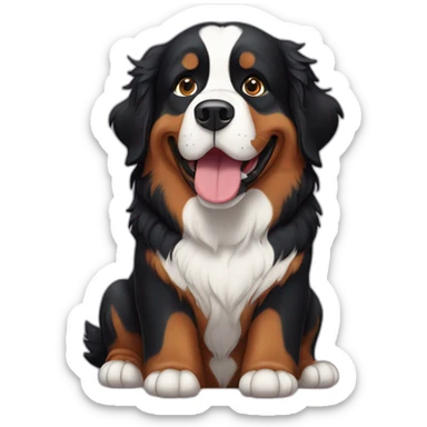bernese mountain dog drools a lot sticker
