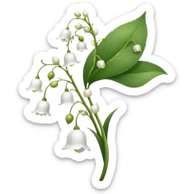 lily of the valley flowers sticker