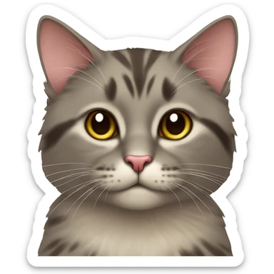 Cat wit rose sticker