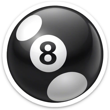 Eight ball sticker