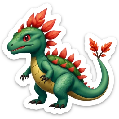 Salandit-Salamence-Turtwig-Fakémon-fusion-hybrid-creature sticker
