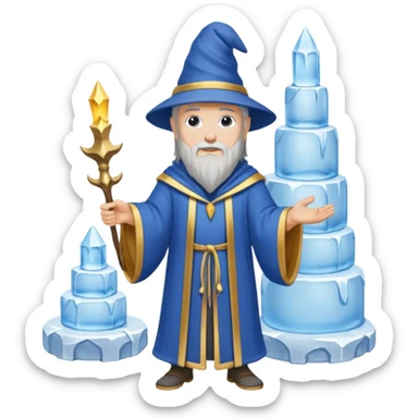 Wizard on the igloo sticker