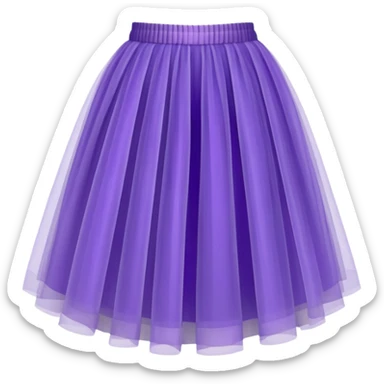 cinematic-realistic-purple-tutu,-layers-of-fine,-soft-tulle-forming-a-voluminous-and-airy-skirt,-delicate-folds-catching-the-light,-slightly-frayed-edges-adding-authenticity,-glowing-softly-with-a-warm-and-ethereal-elegance sticker