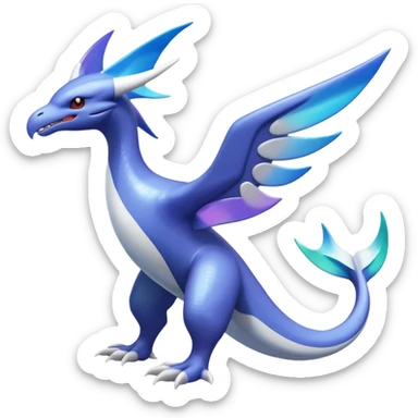 Lugia-Noivern-Kyogre-Latios-fusion-creature (full body) sticker
