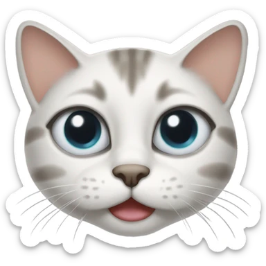 Cat blinking eye sticker