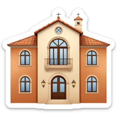 Mediterranean house sticker